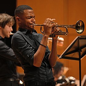 Photo of a trumpet player