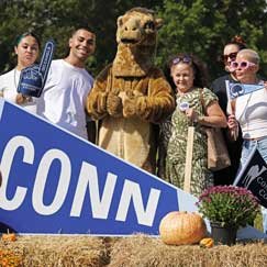 Photo of people at fall weekend
