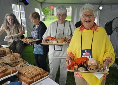 Photo of attendees at lobster bake