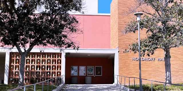 Exterior of Nordhoff Hall.