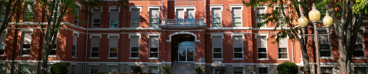 front of old main building