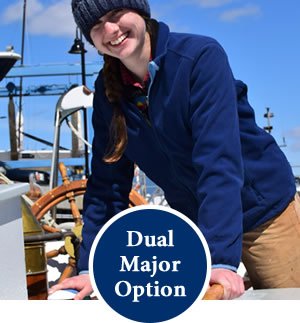 Student on sailboat