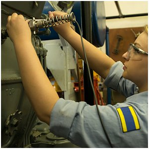 Student at work