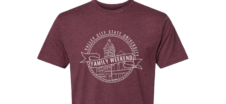 Photograph of the VCSU Family Weekend t-shirt