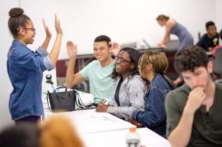 teacher in classroom