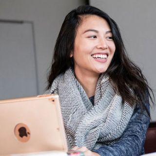 Student in classroom