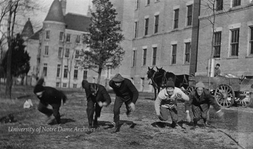Students in the early years of the University