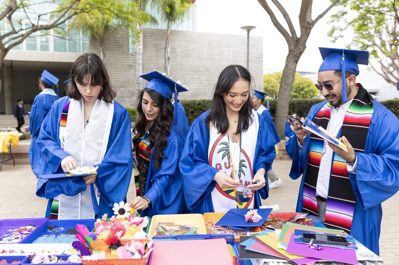 Graduates smiling