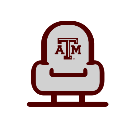 Stadium Seat with TAMU Logo icon: Seating Chart
