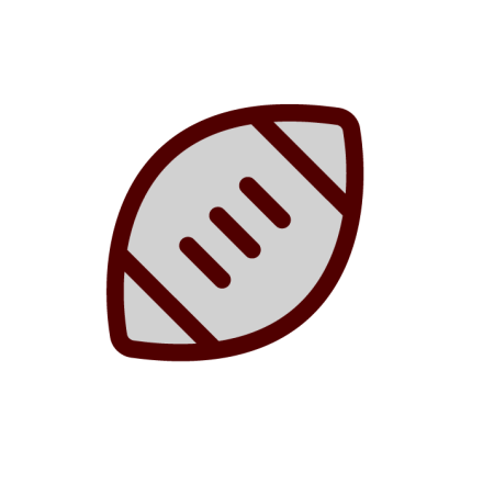 American football ball icon: Men's Sports
