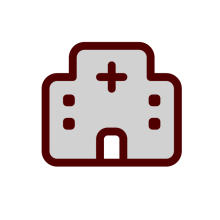 Hospital building icon: Emergency Services Contacts