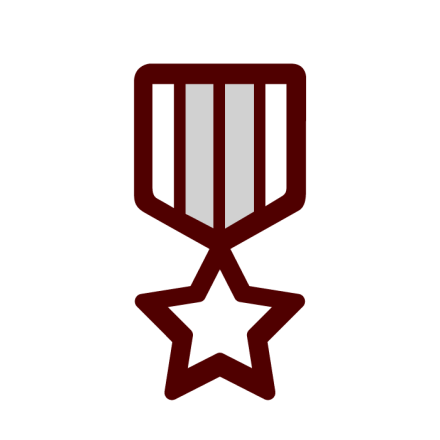 Medal icon: Veterans' Support