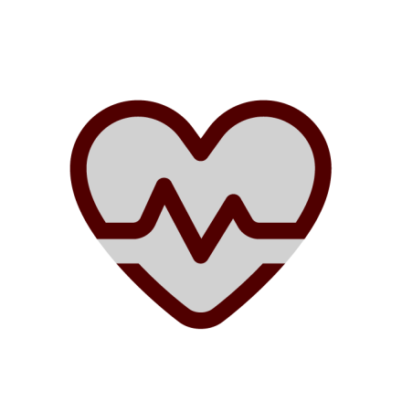 heartbeat icon: health and wellness