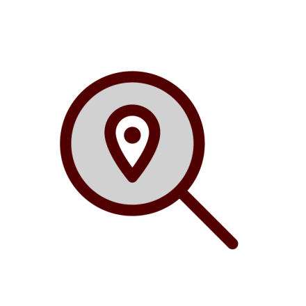 map pin with Texas A&M logo: Explore aggieland
