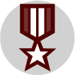Medal icon: Veterans' Support