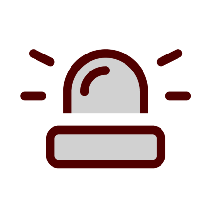 warning sign icon: emergency information