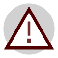 warning sign icon: emergency information