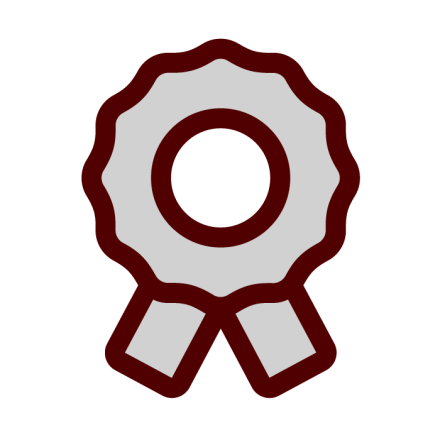 Scholarships icon: Award ribbon