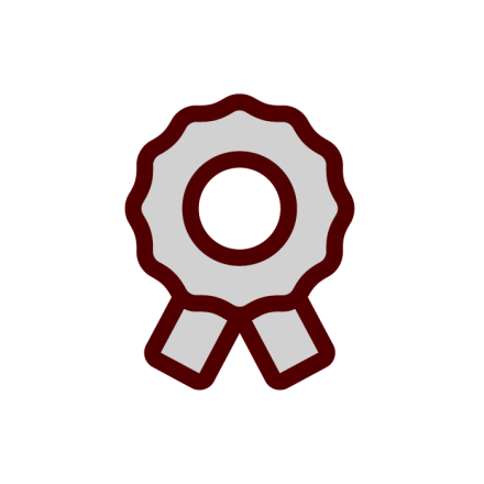 Scholarships icon: Award ribbon