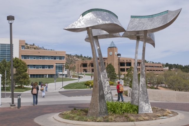 Sculpture at Columbine Entrance