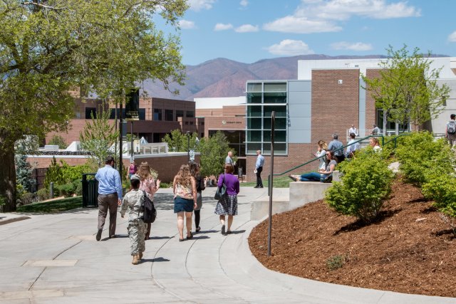 view of campus from Dwire