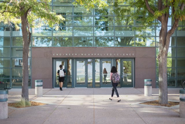 entrance to the Engineering & Applied Science Building