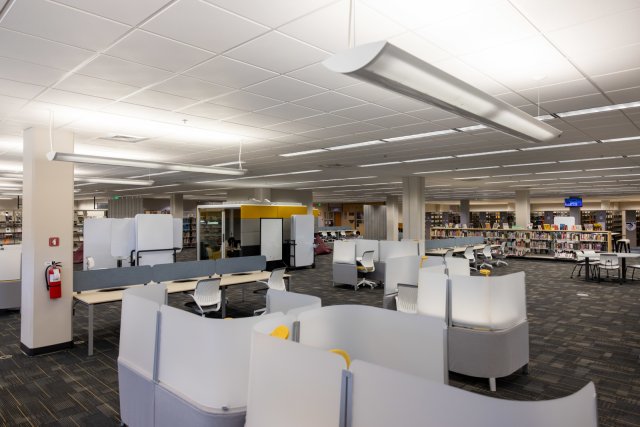 First floor of the library