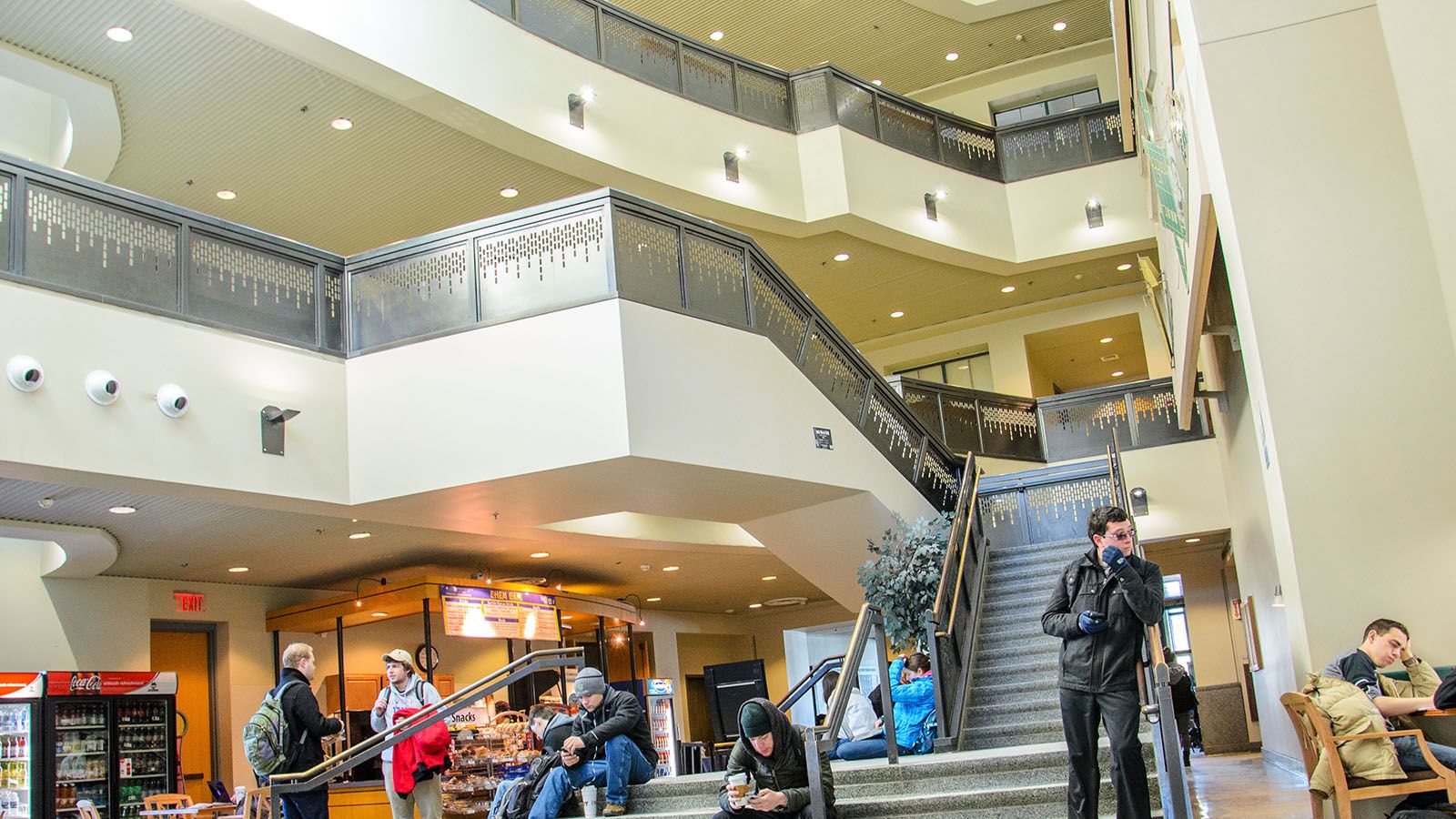 Stairs inside the Chemistry Building