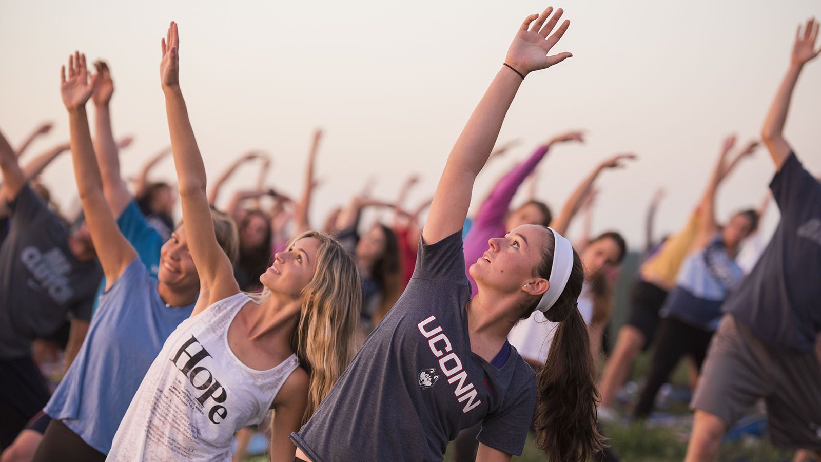 Sunrise yoga at Horsebarn Hill