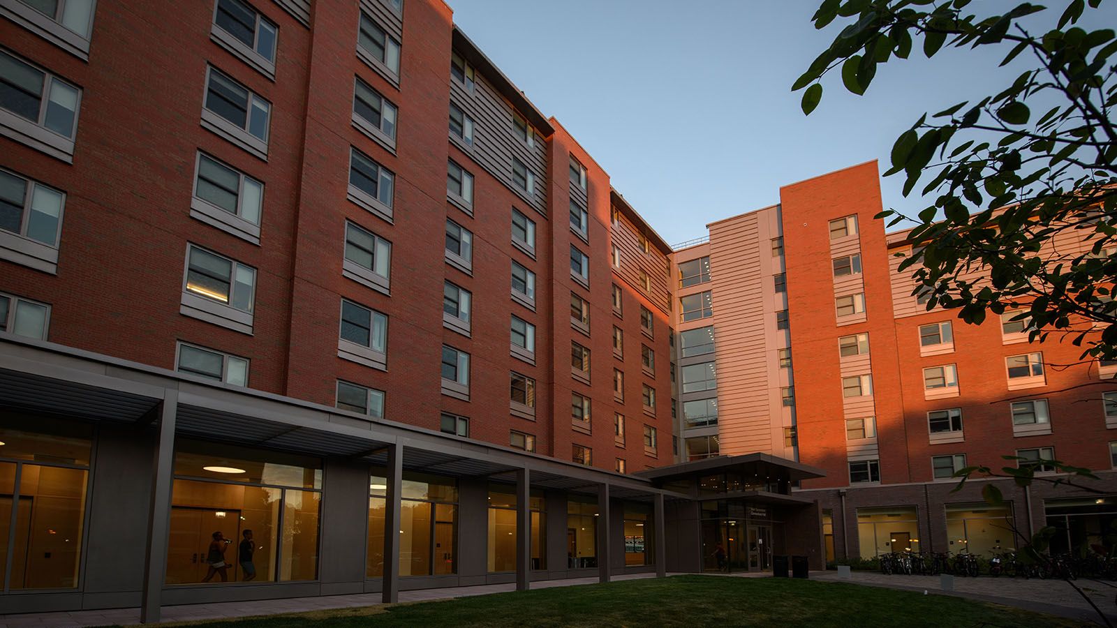 Outside Peter J. Werth Residence Tower
