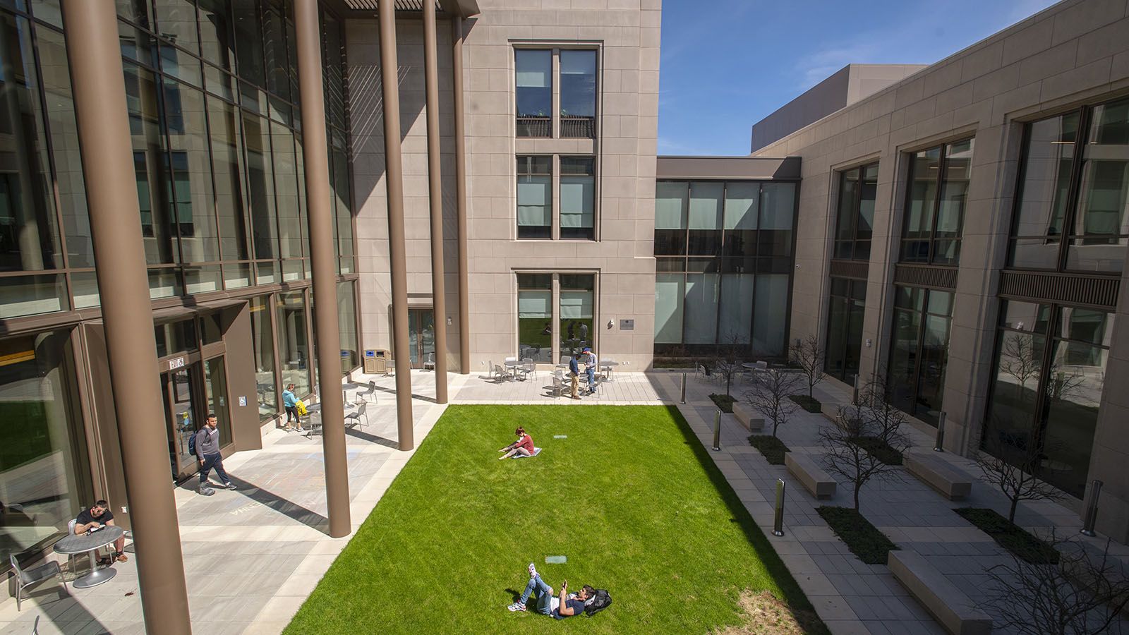 Hartford Times Building Courtyard Lawn