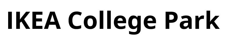 IKEA College Park in black letter