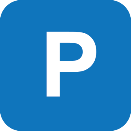 'P' for parking sign