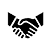 Graphic of two hands in a handshake