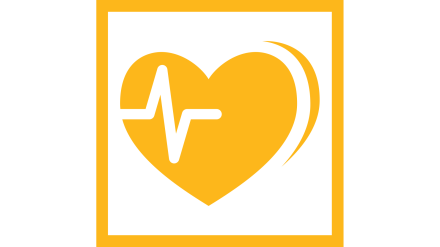 Beating heart graphic