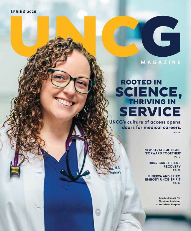 Front cover of Fall 2025 UNCG Magazine