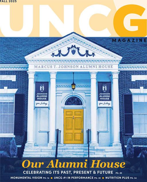 Front cover of Fall 2025 UNCG Magazine