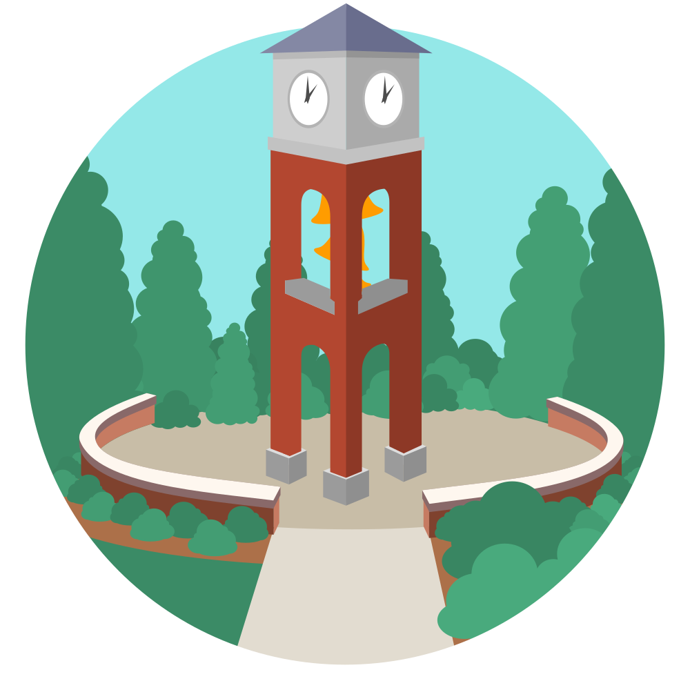 UNCG Bell Tower sticker