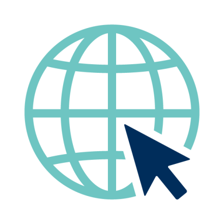 Icon of an internet sphere linking out to UNCW Dining website