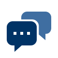 icon of two text bubbles