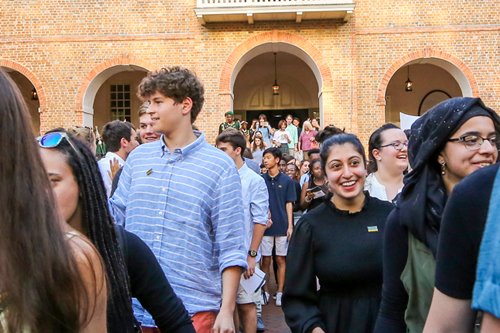Students at Opening Convocation