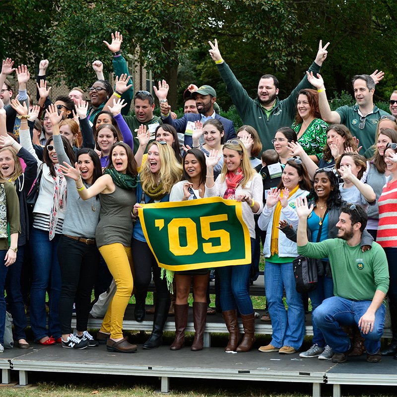 The Class of 2005 poses for a photo