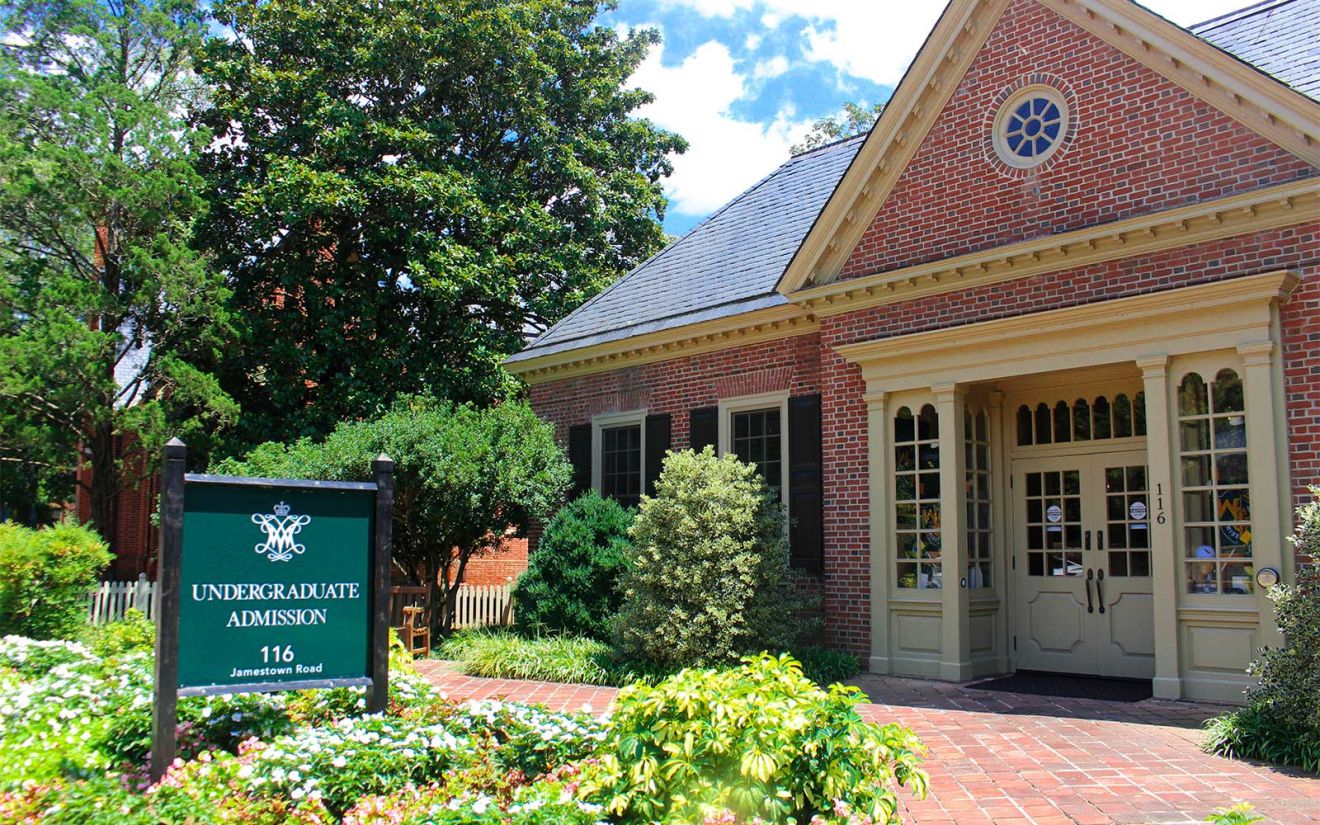 The exterior of the Office of Undergraduate Admission