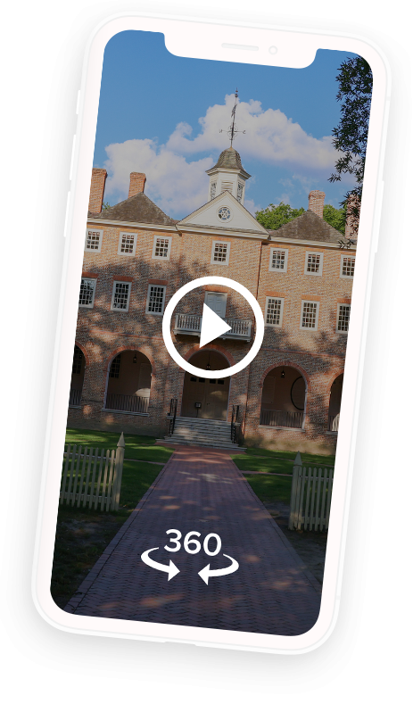 The Wren Building on a mobile phone screen.
